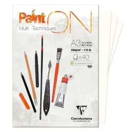 blok-klejony-a3-paint-on-40ark-250g-clairefontaine