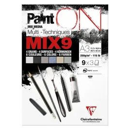 blok-klejony-a3-paint-on-mix9-9kol-27ark-250g-clairefontaine