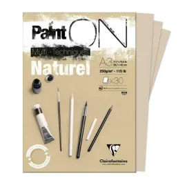 blok-klejony-a3-paint-on-natural-30ark-250g-clairefontaine