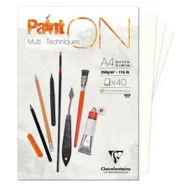 blok-klejony-a4-paint-on-40ark-250g-clairefontaine