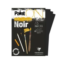 blok-klejony-a5-paint-on-noir-20ark-250g-clairefontaine
