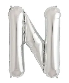 srebrny-balon-ksztalt-litery-40cm-srebrna-litera-n