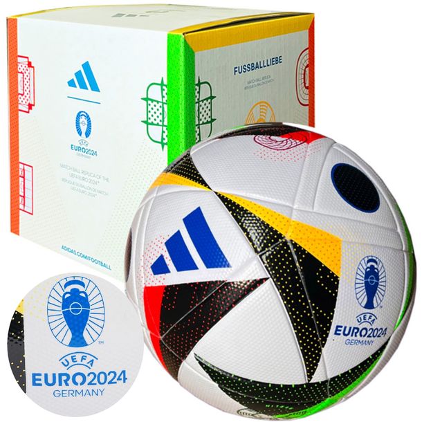 Фото - Футбольний м'яч Adidas ﻿ PIŁKA NOŻNA MISTRZOSTWA NIEMCY EURO  BOX NA PREZENT IN9369 r5  2024