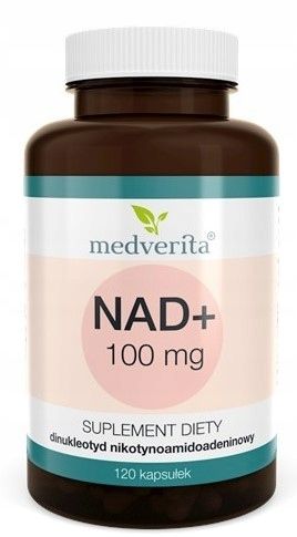 Фото - Вітаміни й мінерали Kap ﻿NAD+ 100mg 120  dinukleotyd regeneracja komórek | Medverita 