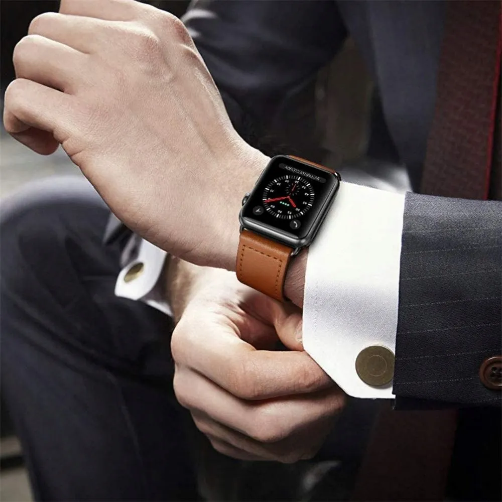 pasek-tech-protect-do-apple-44mm-brazowy