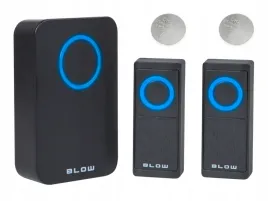 dzwonek-bezprzewodowy-blow-czarny-ip44-30-melodii-zasieg-100-m