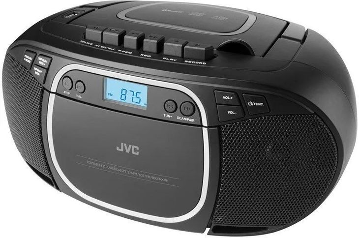 Odtwarzacz CD JVC RCE451B czarny CD MAGNETOFON RADIO BLUETOOTH