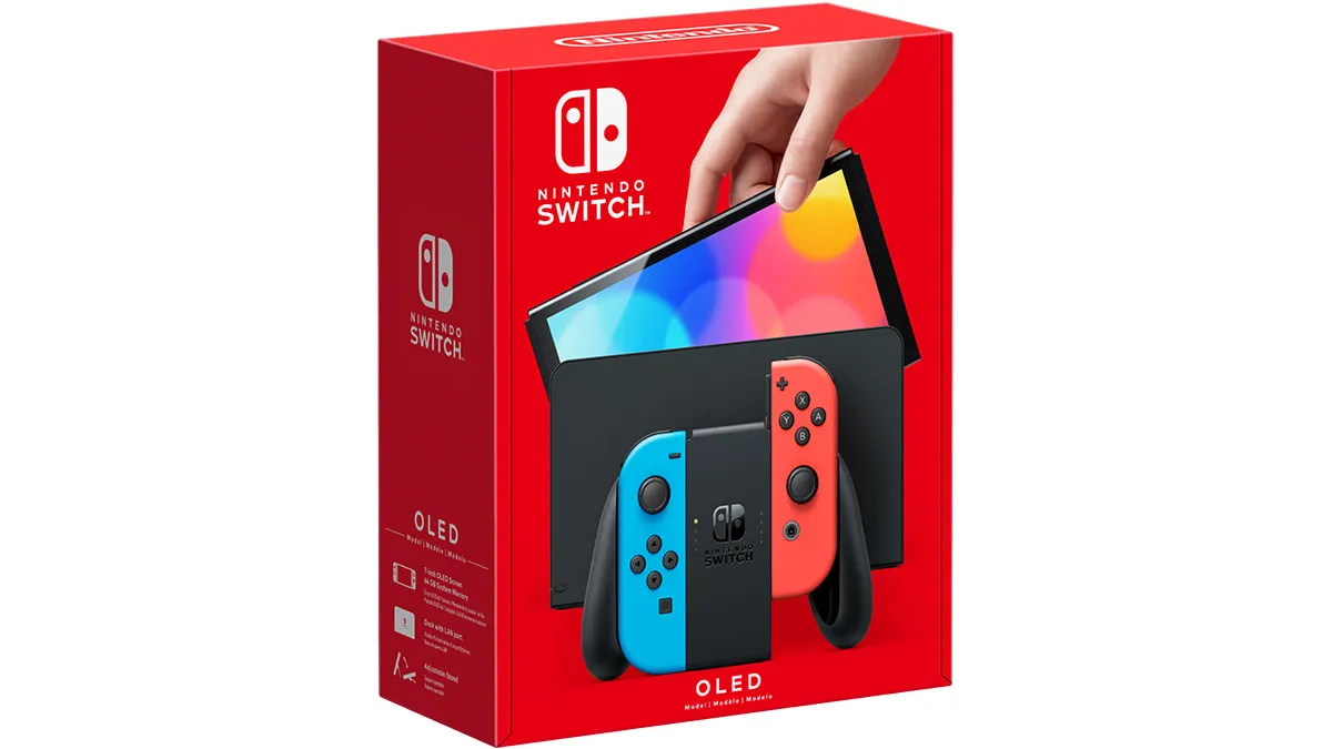 Konsola Nintendo Switch OLED wielokolorowy zadbany gwarancja