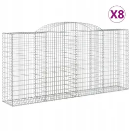 kosze-gabionowe-8-szt-300x50x140-160-cm-galwanizowane-zelazo
