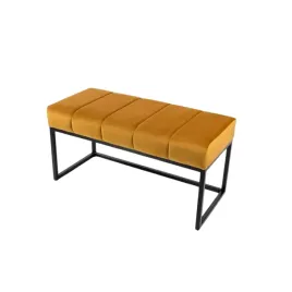 lawka-do-przedpokoju-loft-pufa-tapicerowana-musztardowa