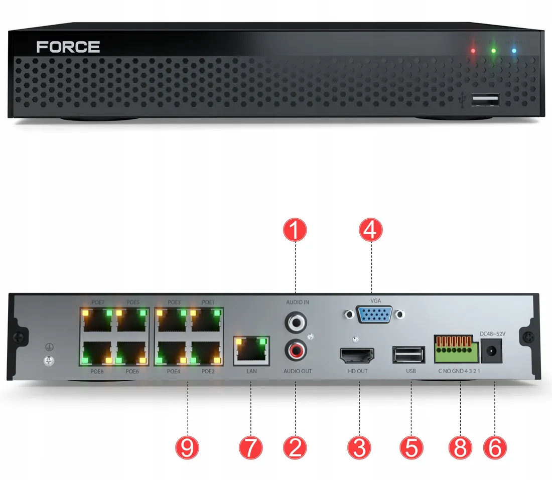 force-zestaw-monitoringu-8x-kamera-ip-2mpx-full-hd-dysk-1tb-rejestrator-poe