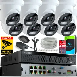 force-zestaw-monitoringu-8x-kamera-ip-4mpx-2k-dysk-1tb-rejestrator-poe