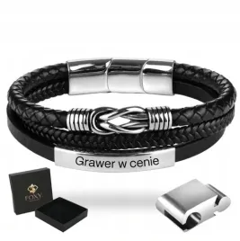 bransoletka-meska-czarna-ze-skory-srebrna-grawer-prezent-dla-meza-chlopaka