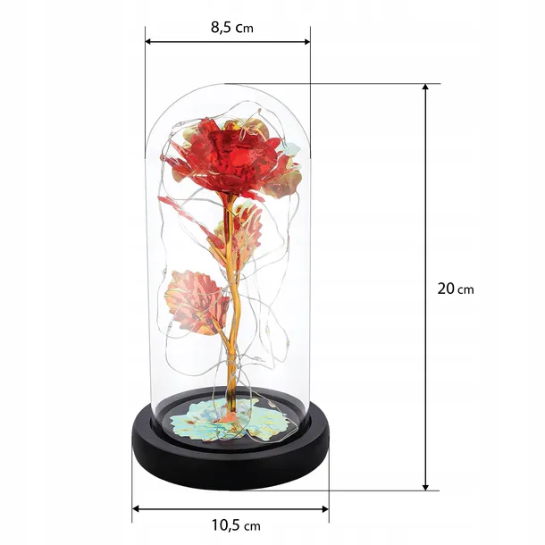 wieczna-roza-w-szkle-swiecaca-led-prezent-pudelko-grawer-walentynki-stan-nowy-stan-opakowania-oryginalne