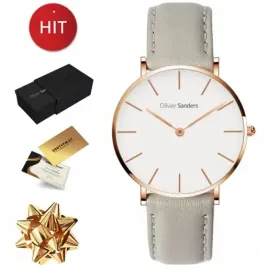 skorzany-zegarek-damski-na-pasku-szary-zloty-grawer-prezent-dla-zony-mamy