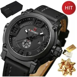 czarny-skorzany-zegarek-meski-na-reke-sportowy-na-prezent-dla-taty-faceta