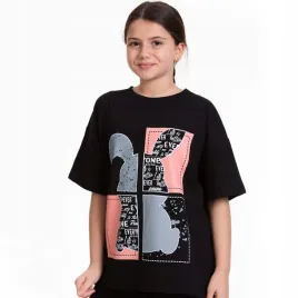 bluzka-t-shirt-dziewczecy-krolik-bawelna-7-8-lat