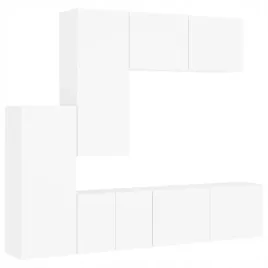 5-czesciowy-zestaw-mebli-tv-bialy-material-drewnopochodny