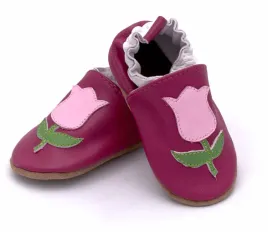 lekkie-skorzane-buciki-niemowlece-dla-dziewczynki-z-tulipankiem-roz-17-18
