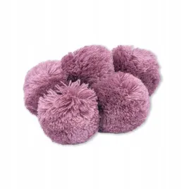pompony-dekoracyjne-sznurek-fioletowy-60mm-5szt-9752