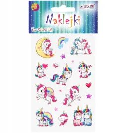 naklejki-dzieciece-papierowe-jednorozce-koniki-kucyki-8x12cm
