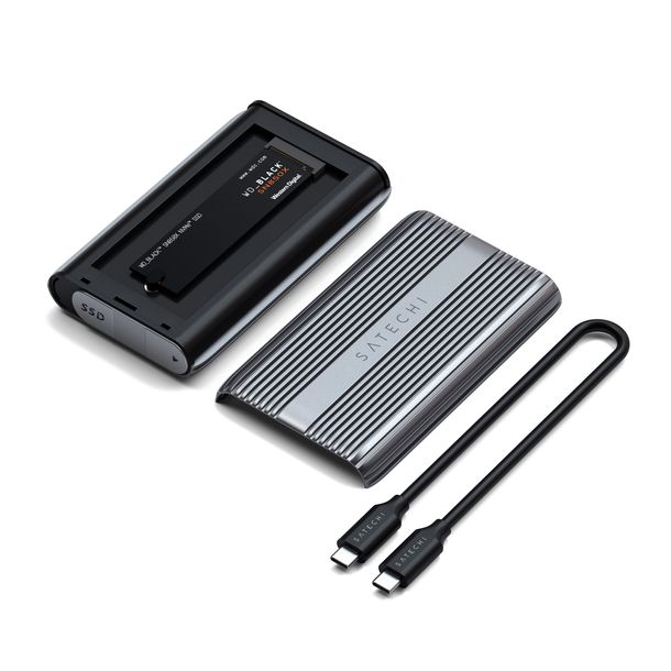 Satechi SSD Pro adapter dysku NVMe SSD USB4 3.1 Thunderbolt (space gray)