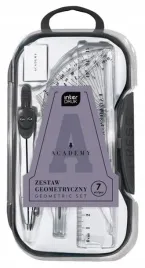 academy-zestaw-geometryczny-7-elementow-cyrkiel-linijka-ekierki-rysiki