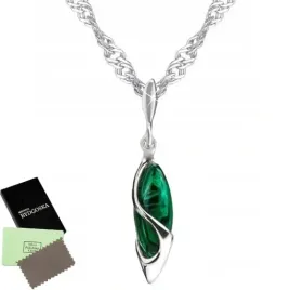 naszyjnik-srebrny-lancuszek-srebro-proba-925-malachit-z-zawieszka-damski