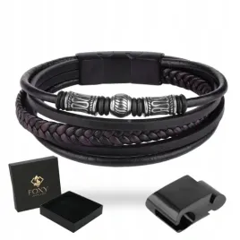 bransoletka-meska-pleciona-skorzana-regulowana-dla-taty-meza-na-prezent