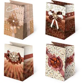 torebki-ozdobne-t5-99-kokardy-brazowe-10-sztuk