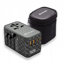 ladowarka-adapter-podrozny-verbatim-gan-iii-uta-06-world-100w-usb-2x-usb-c