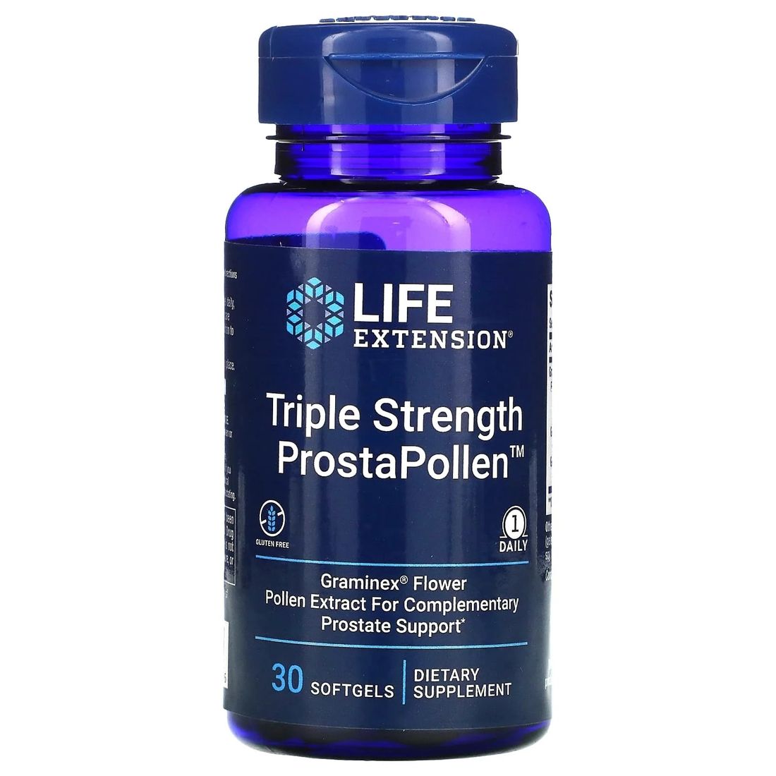 LIFE EXTENSION Triple Strength ProstaPollen (30 kaps.) ERLI.pl