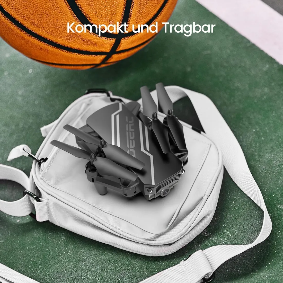 SKŁADANY DRON DEERC D20 Z KAMERĄ HD DLA DZIECI DO NAUKI LATANIA