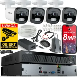 force-zestaw-monitoringu-4x-kamera-ip-8mpx-4k-rejestrator-8ch-aplikacja