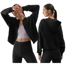 bluza-damska-z-kapturem-rozpinana-crop-top-4f-dresowa-sportowa-czarna-xxl