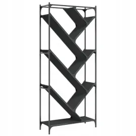 regal-czarny-79x30x180-cm-material-drewnopochodny-i-metal