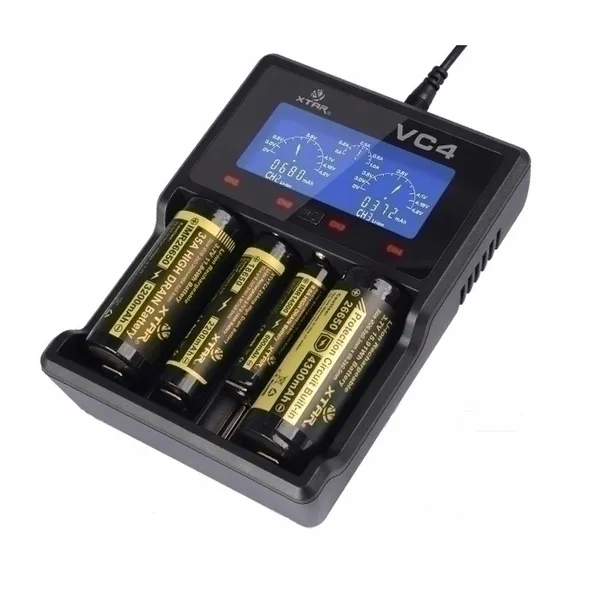 ladowarka-xtar-vc4-czarna-waga-z-opakowaniem-0-31-kg