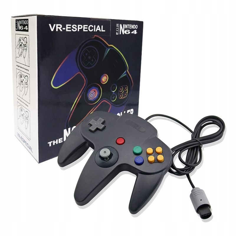 WLG Pad przewodowy kontroler gamepad do konsoli Nintendo 64