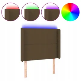 zaglowek-do-lozka-z-led-ciemnobrazowy-103x16