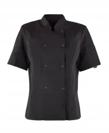 bluza-kucharska-damska-czarna-krotki-rekaw-r-xs-kitel-damski-kieszonka
