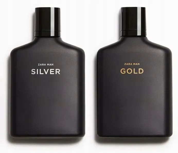 Zara Combo 2点セット 100ml ZARA MAN - SILVER + GOLD - PERFUMY MĘSKIE 2x 100ml