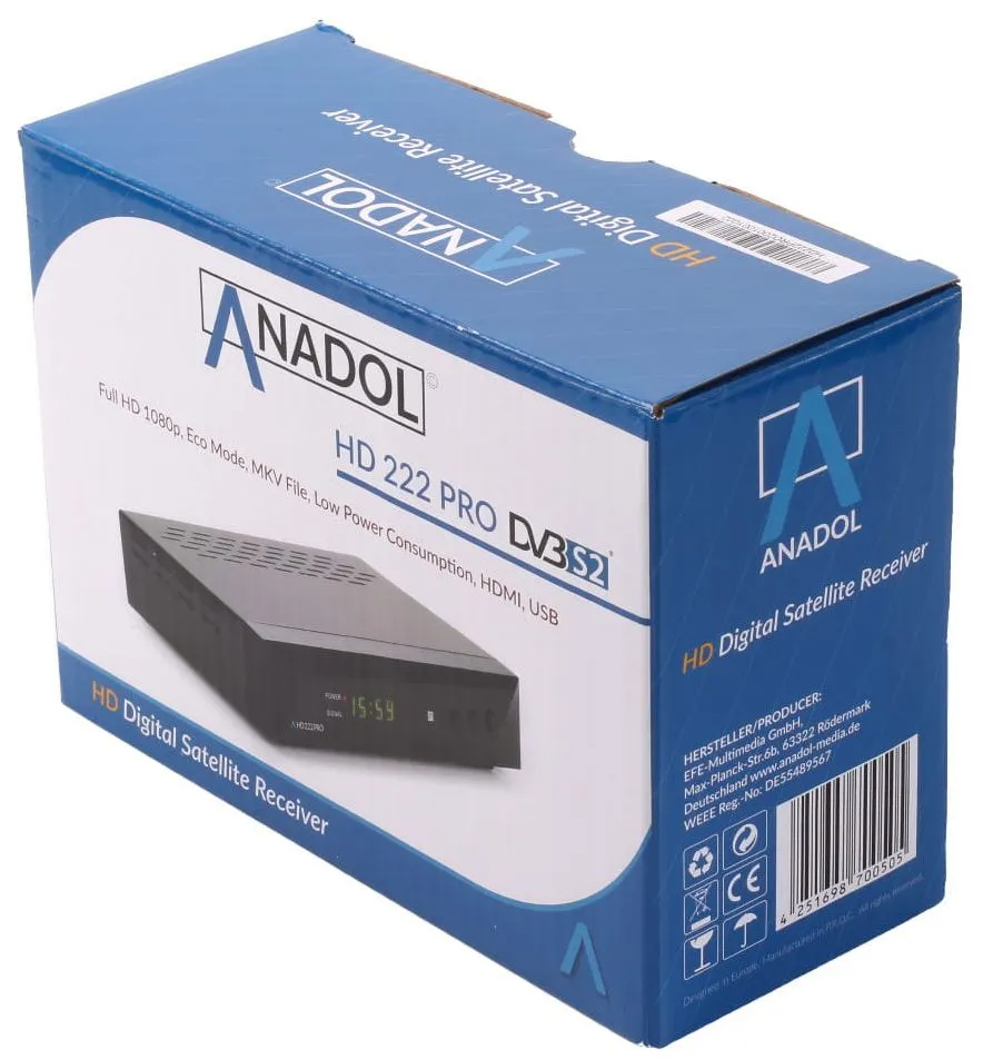 Dekoder Tuner Satelitarny HD FTA Astra HotBird TV TRWAM