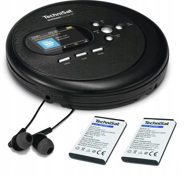 Фото - Аудіосистема TechniSat ﻿Odtwarzacz CD Audio MP3 Radio DAB+ FM Bluetooth Discman na Płyty Baterie 