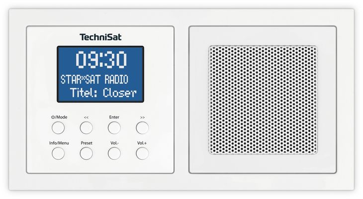 OUTLET Radio FM DAB+ Bluetooth Podtynkowe do Puszki Gniazdka Technisat UP 1