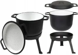 kociolek-emaliowany-10lit-garnek-patelnia-grillowa