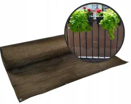 mata-na-balkon-oslonowa-na-wymiar-rattan-brazowa-na-metry