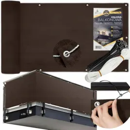 oslona-na-balkon-97percent-ciemny-braz-na-taras-mata-balkonowa-z-okuciami-1x7m