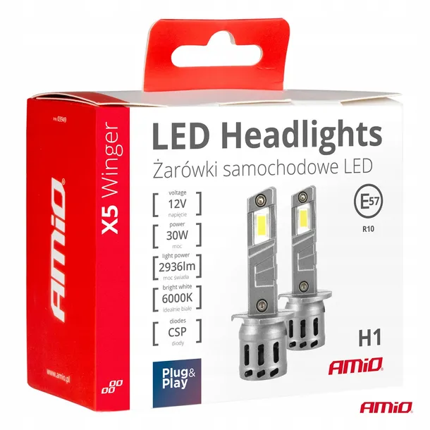 zarowki-amio-led-h1-seria-x5-trwalosc-50000-h