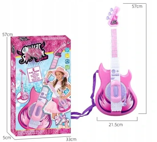 gitara-elektryczna-mikrofon-karaoke-dla-dzieci