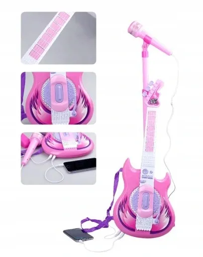 gitara-elektryczna-mikrofon-karaoke-dla-dzieci-stan-nowy